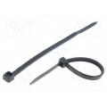 CV-080W; Cable tie; L: 80mm; W: 2.4mm; polyamide; 78.5N; black; Ømax: 19mm; KSS WIRING