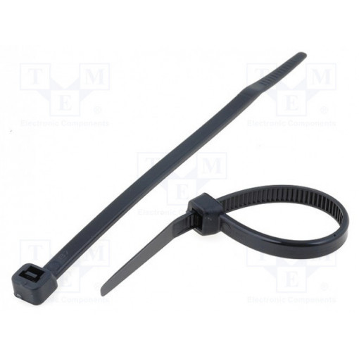 CV-120LBK; Cable tie; L: 120mm; W: 4.8mm; polyamide; 215.5N; black; Ømax: 30mm; KSS WIRING CV-120LBK; Cable tie; L: 120mm; W: 4.8mm; polyamide; 215.5N; black; Ømax: 30mm; KSS WIRING