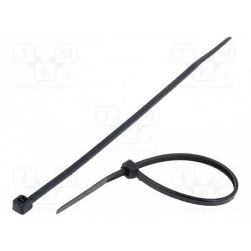 CV-120SW; Cable tie; L: 120mm; W: 2.5mm; polyamide; 78.5N; black; Ømax: 30mm; KSS WIRING