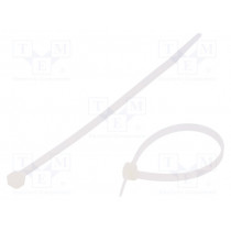CV-160L; Cable tie; L: 160mm; W: 4.8mm; polyamide; 215.5N; natural; Ømax: 42mm; KSS WIRING CV-160L; Cable tie; L: 160mm; W: 4.8mm; polyamide; 215.5N; natural; Ømax: 42mm; KSS WIRING