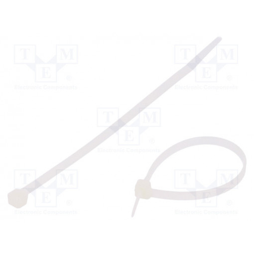 CV-160L; Cable tie; L: 160mm; W: 4.8mm; polyamide; 215.5N; natural; Ømax: 42mm; KSS WIRING CV-160L; Cable tie; L: 160mm; W: 4.8mm; polyamide; 215.5N; natural; Ømax: 42mm; KSS WIRING