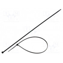 CVR450MW; Cable tie; L: 450mm; W: 4.8mm; polyamide; 215.5N; black; Ømax: 130mm; KSS WIRING