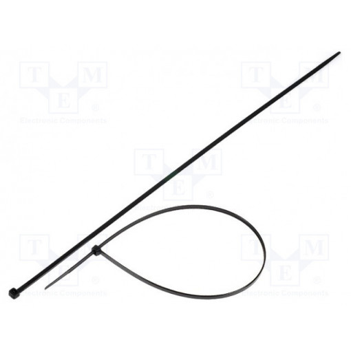 CVR450MW; Cable tie; L: 450mm; W: 4.8mm; polyamide; 215.5N; black; Ømax: 130mm; KSS WIRING
