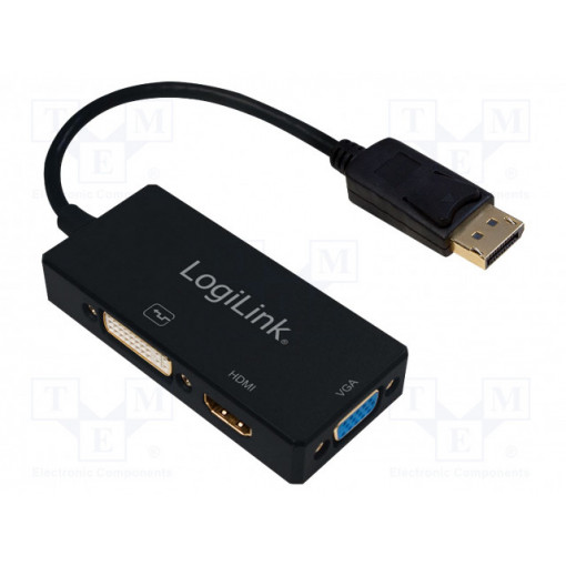 CV0109; Adapter; DVI 1.0,DisplayPort 1.2,HDMI 1.4; Colour: black; LOGILINK