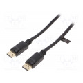 CV0119; Cable; DisplayPort 1.4; DisplayPort plug,both sides; 1m; black; LOGILINK
