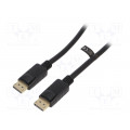CV0120; Cable; DisplayPort 1.4; DisplayPort plug,both sides; 2m; black; LOGILINK