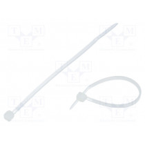 CVT-070; Cable tie; L: 71mm; W: 1.6mm; polyamide; natural; Ømax: 11mm; KSS WIRING