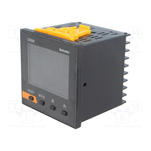 CX6M-2P4; Counter: electronical; LCD x2; time/pulses; SPST; IN 1: NPN,PNP; AUTONICS