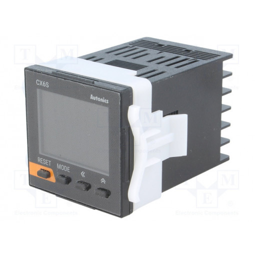 CX6S-2P4; Counter: electronical; LCD x2; time/pulses; SPST; IN 1: NPN,PNP; AUTONICS