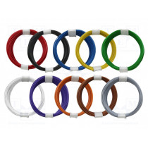 110-MIX; Wire; stranded; Cu; 1x0,04mm2; PVC; 60V; -5÷85°C; 10 reels x 10m; DONAU