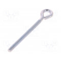 HO.6100; Hook; ring; steel; zinc; Thread len: 71mm; Overall len: 100mm; DROMET