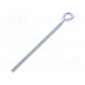 HO.6150; Hook; ring; steel; zinc; Thread len: 121mm; Overall len: 150mm; DROMET