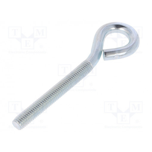 HO.8100; Hook; ring; steel; zinc; Thread len: 60mm; Overall len: 100mm; DROMET