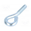 HO10.80; Hook; ring; steel; zinc; Thread len: 32mm; Overall len: 80mm; DROMET