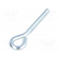 HO10120; Hook; ring; steel; zinc; Thread len: 72mm; Overall len: 120mm; DROMET