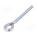 HO10140; Hook; ring; steel; zinc; Thread len: 92mm; Overall len: 140mm; DROMET
