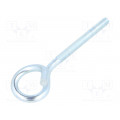 HOH.6100; Hook; ring; steel; zinc; Thread len: 55mm; Overall len: 100mm; DROMET