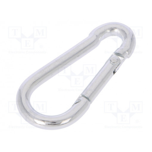 KSO.4.40; Snap hook; steel; for rope; 40mm; zinc; Size: 4mm; DROMET