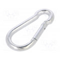 KSO.5.50; Snap hook; steel; for rope; 50mm; zinc; Size: 5mm; DROMET KSO.5.50; Snap hook; steel; for rope; 50mm; zinc; Size: 5mm; DROMET