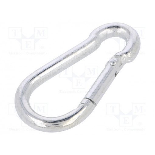 KSO.5.50; Snap hook; steel; for rope; 50mm; zinc; Size: 5mm; DROMET