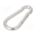 KSO.7.70; Snap hook; steel; for rope; 70mm; zinc; Size: 7mm; DROMET KSO.7.70; Snap hook; steel; for rope; 70mm; zinc; Size: 7mm; DROMET