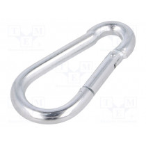 KSO10100; Snap hook; steel; for rope; 100mm; zinc; Size: 10mm; DROMET KSO10100; Snap hook; steel; for rope; 100mm; zinc; Size: 10mm; DROMET