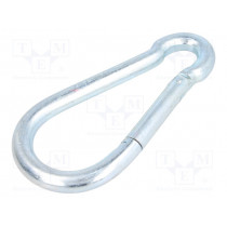 KSO13160; Snap hook; steel; for rope; 160mm; zinc; Size: 13mm; DROMET