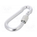 KSZ.6.60; Snap hook; steel; for rope; 60mm; zinc; Size: 6mm; with protection; DROMET KSZ.6.60; Snap hook; steel; for rope; 60mm; zinc; Size: 6mm; with protection; DROMET
