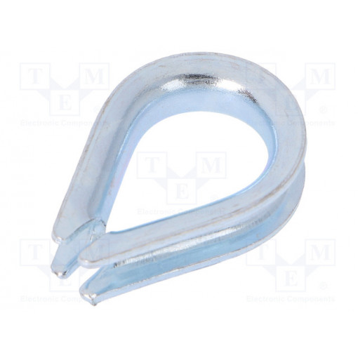 KU.4; Thimble for rope; steel; for rope; Ørope: 4mm; zinc; DIN6899B; DROMET