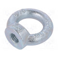 NZU14; Lifting eye nut; eye; M14; steel; Plating: zinc; DIN: 582; 35mm; DROMET