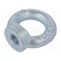 NZU16; Lifting eye nut; eye; M16; steel; Plating: zinc; DIN: 582; 35mm; DROMET