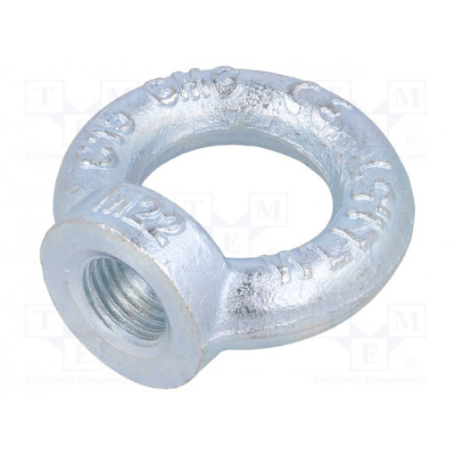 NZU22; Lifting eye nut; eye; M22; steel; Plating: zinc; DIN: 582; 50mm; DROMET