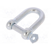 SK12; Dee shackle; steel; for rope; zinc; Size: 12mm; DROMET