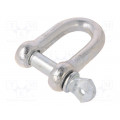 SK18; Dee shackle; steel; for rope; zinc; Size: 18mm; DROMET SK18; Dee shackle; steel; for rope; zinc; Size: 18mm; DROMET