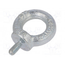 SZU.6; Lifting eye bolt; M6x13; DIN: 580; Head: eye; none; steel; zinc; 20mm; DROMET