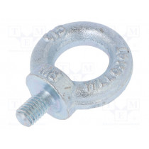 SZU.8; Lifting eye bolt; M8x13; DIN: 580; Head: eye; none; steel; zinc; 20mm; DROMET