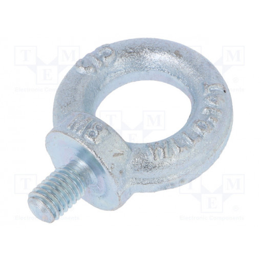 SZU.8; Lifting eye bolt; M8x13; DIN: 580; Head: eye; none; steel; zinc; 20mm; DROMET