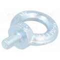 SZU10; Lifting eye bolt; M10x17; DIN: 580; Head: eye; none; steel; zinc; DROMET
