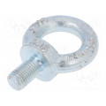 SZU16; Lifting eye bolt; M16x27; DIN: 580; Head: eye; none; steel; zinc; DROMET