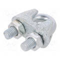 ZL.8; Rope clamp wire; steel; for rope; Ørope: 8mm; zinc; DIN741; DIN: 741; DROMET ZL.8; Rope clamp wire; steel; for rope; Ørope: 8mm; zinc; DIN741; DIN: 741; DROMET