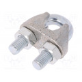 ZL14; Rope clamp wire; steel; for rope; Ørope: 14mm; zinc; DIN741; DROMET ZL14; Rope clamp wire; steel; for rope; Ørope: 14mm; zinc; DIN741; DROMET