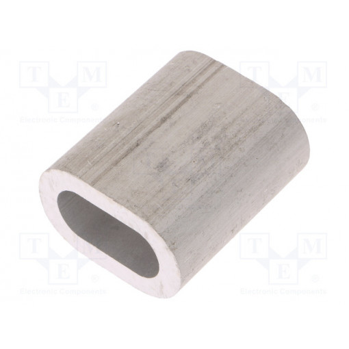 ZLA14; Ferrule; aluminium; for rope; Ørope: 14mm; L: 49mm; DROMET