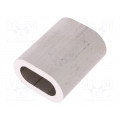 ZLA18; Ferrule; aluminium; for rope; Ørope: 18mm; DROMET ZLA18; Ferrule; aluminium; for rope; Ørope: 18mm; DROMET