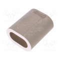 ZLA22; Ferrule; aluminium; for rope; Ørope: 22mm; DROMET ZLA22; Ferrule; aluminium; for rope; Ørope: 22mm; DROMET