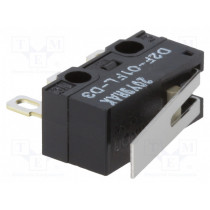 D2F01FLD3; Microswitch SNAP ACTION; with lever; SPDT; ON-(ON); Pos: 2; IP40; OMRON OCB