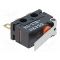 D2FD-2L1-1H; Microswitch SNAP ACTION; with lever; SPDT; 2A/125VAC; 2A/30VDC; OMRON OCB