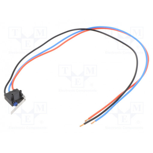 D2HWBR221M; Microswitch SNAP ACTION; with lever; SPDT; 0.1A/100VAC; ON-(ON); OMRON OCB