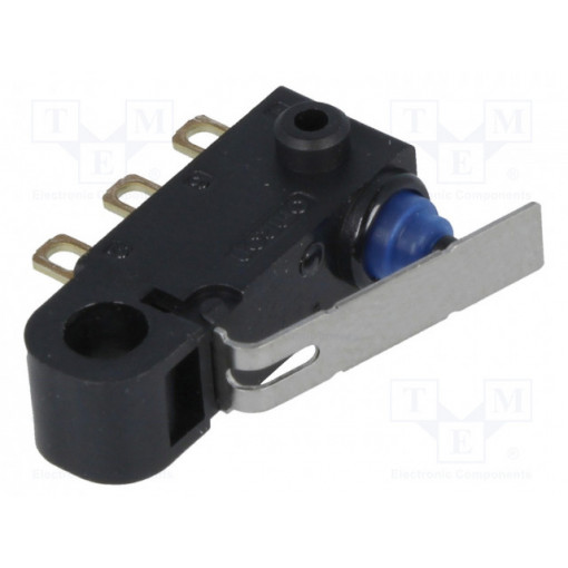 D2HW-C261H; Microswitch SNAP ACTION; with lever; SPDT; 0.1A/125VAC; 2A/12VDC; OMRON OCB