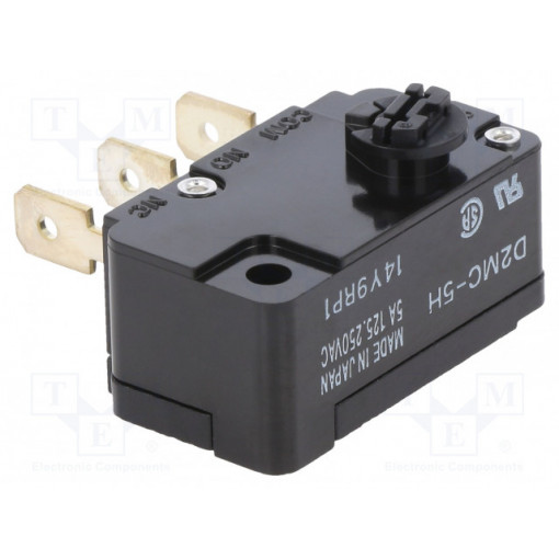 D2MC5H; Microswitch SNAP ACTION; without lever; SPDT; 5A/230VAC; ON-ON; OMRON OCB D2MC5H; Microswitch SNAP ACTION; without lever; SPDT; 5A/230VAC; ON-ON; OMRON OCB