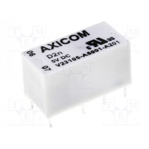8-1393792-7; Relay: electromagnetic; DPDT; Ucoil: 6VDC; 0.5A/125VAC; 1A/30VDC; TE Connectivity